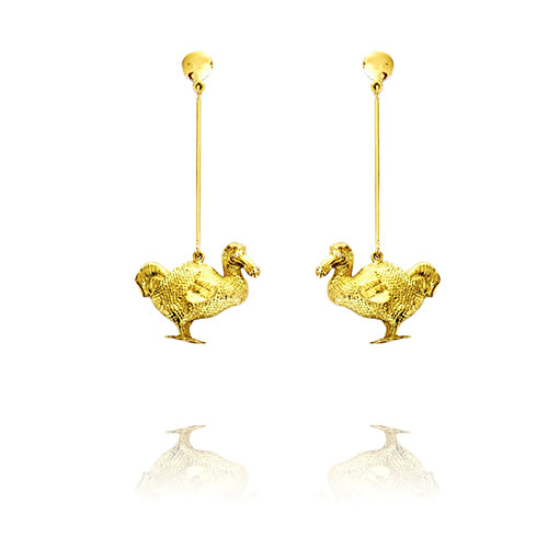 Ohrhänger Gelbgold "Dodo" mit Brillantauge